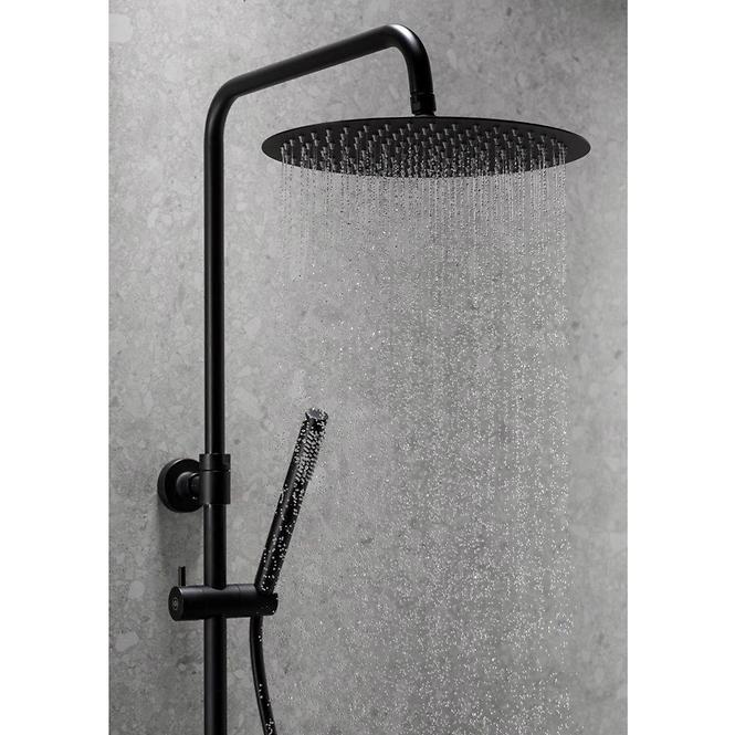 Esőzuhany termosztatikus zuhanykeverővel Moza Black Premium