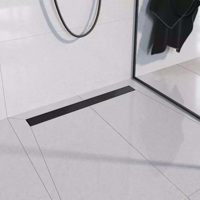 Lineáris vízelvezetés megfordítható Duplex fekete Abs+Inox 900