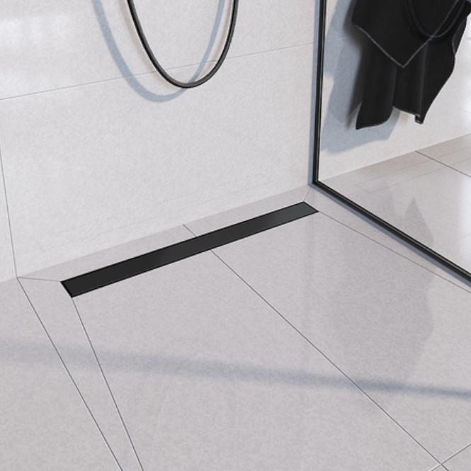 Lineáris vízelvezetés megfordítható Duplex fekete Abs+Inox 900