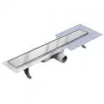 Lineáris lefolyó Duplex Inox csempe/szatén 500