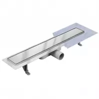 Lineáris lefolyó Duplex Inox csempe/szatén 500