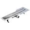 Lineáris lefolyó Duplex Inox csempe/Szatén 900