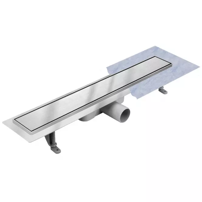 Lineáris lefolyó Duplex Inox csempe/Szatén 900