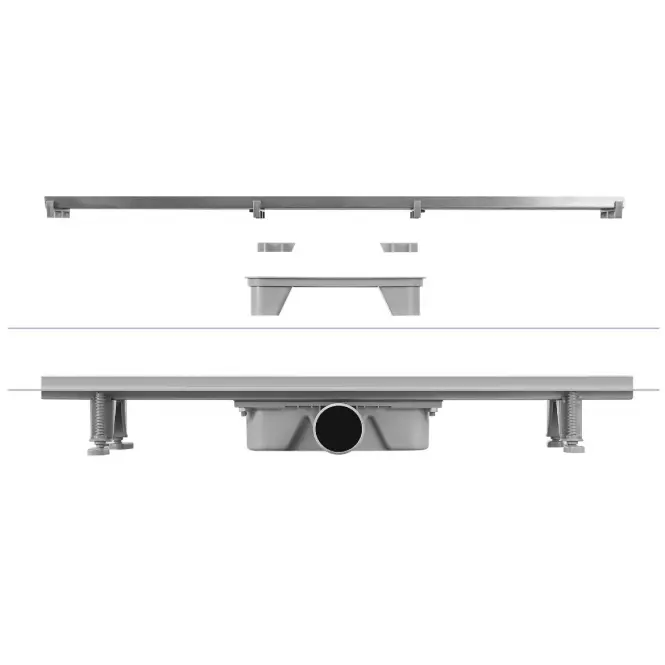 Lineáris lefolyó Duplex Inox csempe/szatén 1000