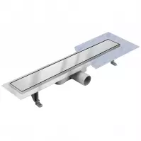 Lineáris lefolyó Duplex Inox csempe/szatén 600