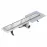 Lineáris lefolyó Duplex Inox csempe/szatén 700