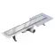 Lineáris lefolyó Duplex Inox csempe/szatén 800