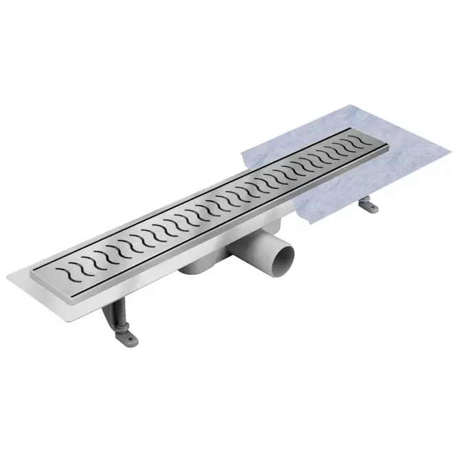 Lineáris vízelvezető hullám Inox 900