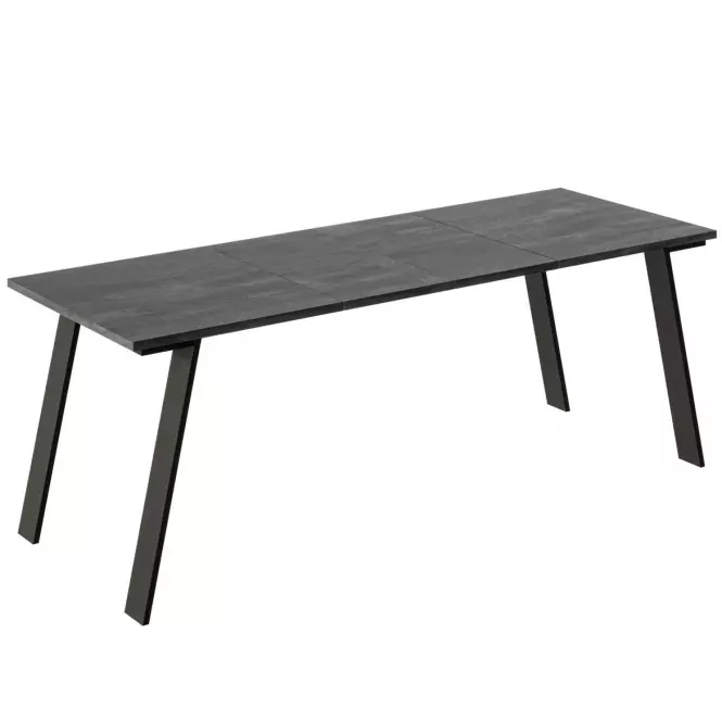 Kinyitható asztalok  Liwia 130/210x80 cm Sötét Konkrét