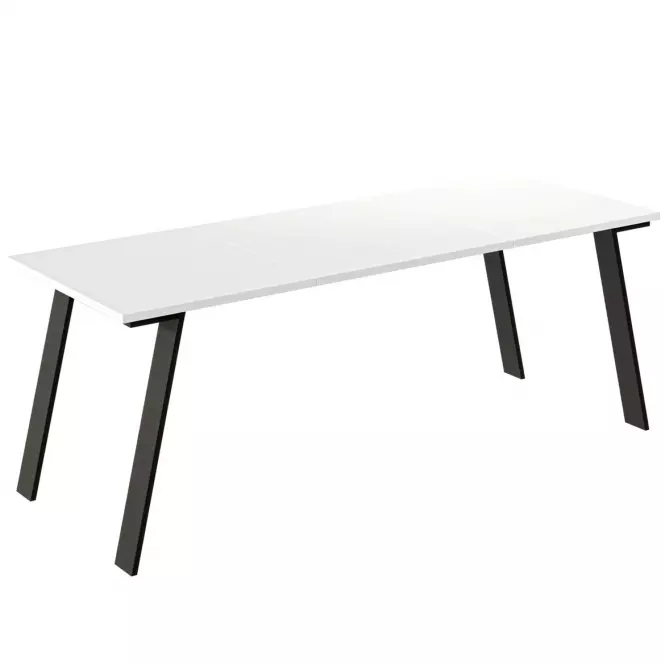 Kinyitható asztalok  Liwia 130/210x80 cm Fehér Fényű