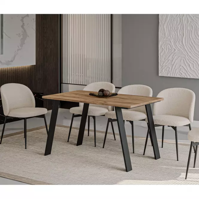 Kinyitható asztalok  Liwia 130/210x80 cm Tölgy Craft Aranysárga