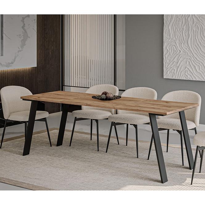 Kinyitható asztalok  Liwia 130/210x80 cm Tölgy Craft Aranysárga