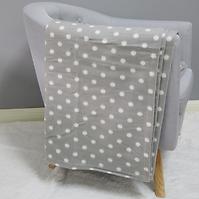 Pléd Fehér pötty 170x220
