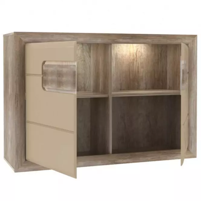 Komód 2D Tiziano antik tölgy/nélkül