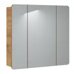 Fürdőszoba szekrény + tükörrel Aruba 3D 80 cm