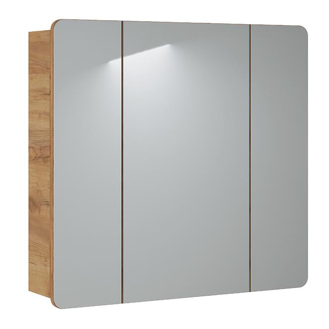 Fürdőszoba szekrény + tükörrel Aruba 3D 80 cm