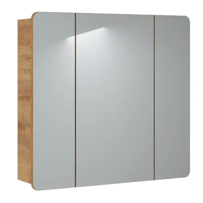 Fürdőszoba szekrény + tükörrel Aruba 3D 80 cm