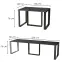 Kinyitható asztalok  Borys-130/250x80cm Konkrét sötét,3