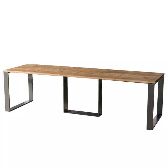 Kinyitható asztalok  Borys-130/330x80cm Tölgy  Craft Arany