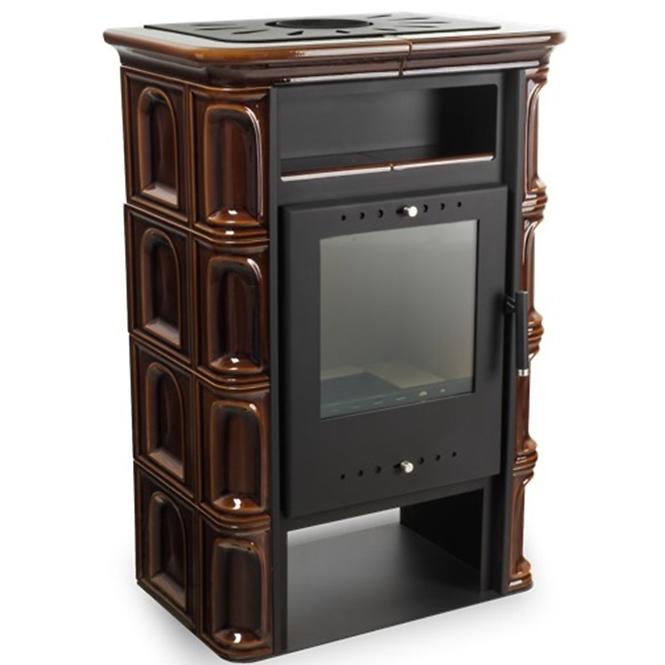 Kandallókályha  Coria barna 6kW,3