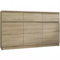 Komód 3D3S Merg sonoma