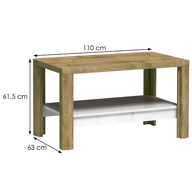 Ława Livinio L13 ribbeck/fehér fényű,2