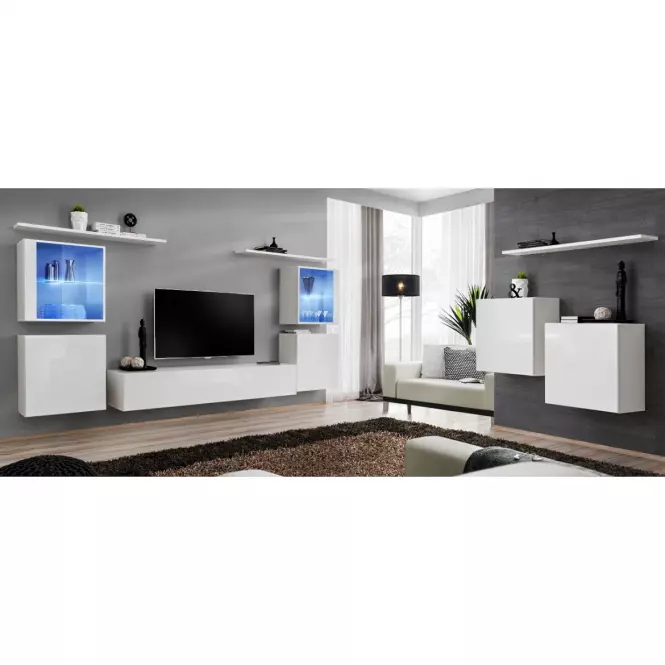 Fali szekrény Switch WW3 fehér +LED,8