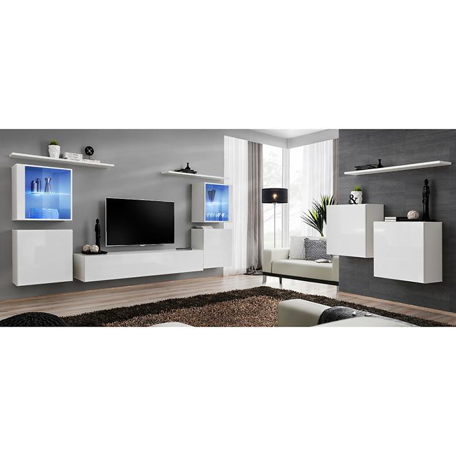 Fali szekrény Switch WW3 fehér +LED,8