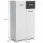 Komód Justus 03 White/ Black Gloss,2