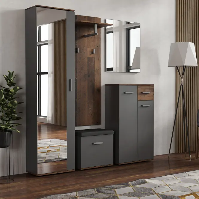 Komód Justus 03 Anthracite/ Old Style,2