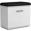Cipősszekrény  Justus 05 White/ Black Gloss