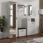 Cipősszekrény  Justus 05 White/ Black Gloss,3