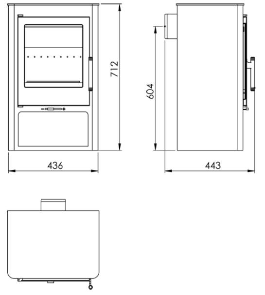 Kályha Garda 5,9KW Eco Design Panadero