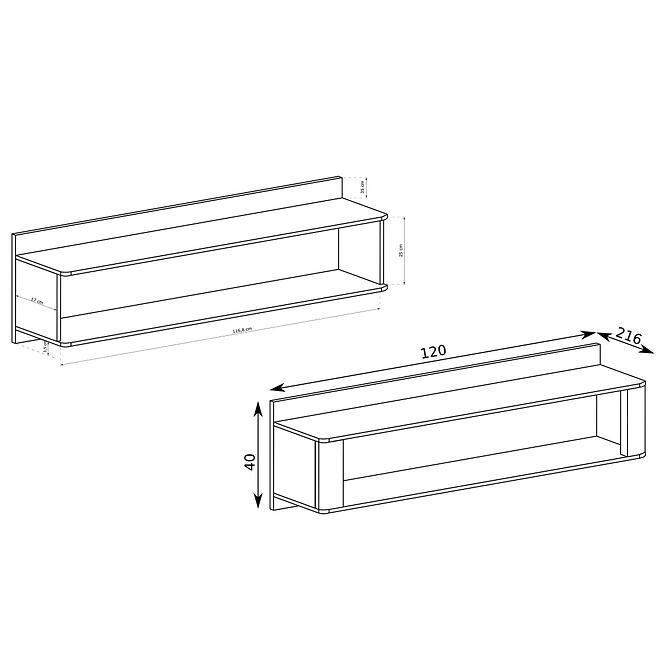 Falipolc Livinio L12 ribbeck/fehér,3