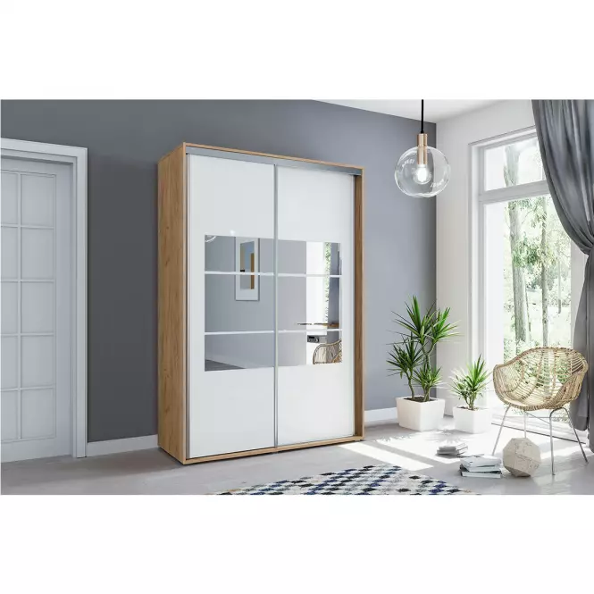 Szekrény Emilia A2 150 Craft aranysárga /fehér