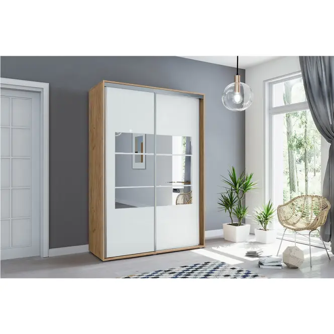 Szekrény Emilia A2 150 Craft aranysárga /fehér,4