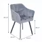 Szék Nevada sötét  szürke,4