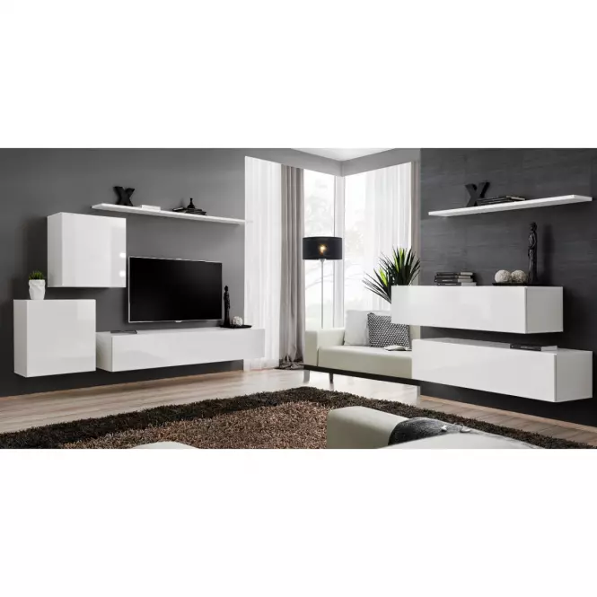 Komód+Falipolc Switch Sb II Fehér
