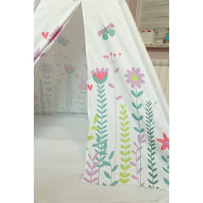 Gyereksátor sátor virágokkal