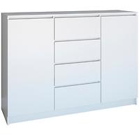Komód 2D4S 120 fehér Mat