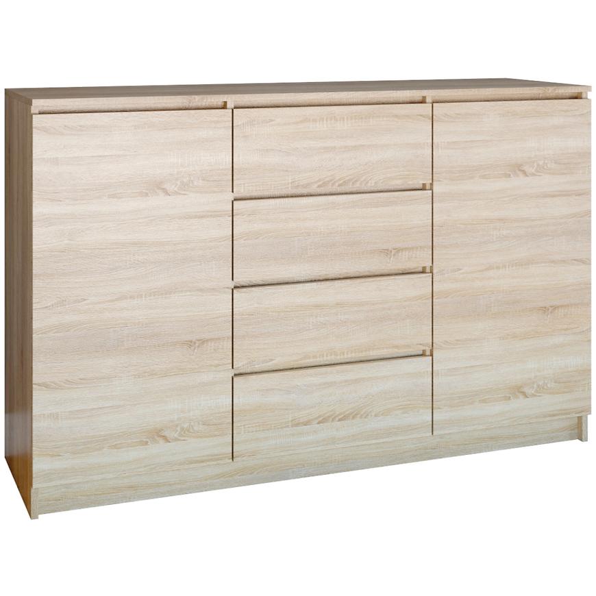 Komód 2D4S 140 tölgy Sonoma