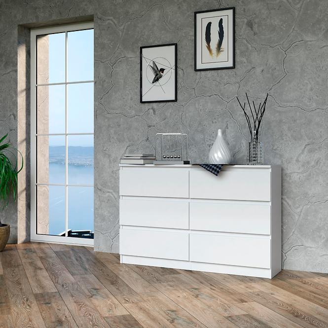 Komód Malwa M6 120 fehér