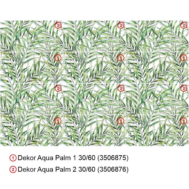 Csempe Dekoratív Aqua Palm 1 30/60