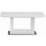 Kinyitható asztalok  Angel 160/220x90 cm  white A-4