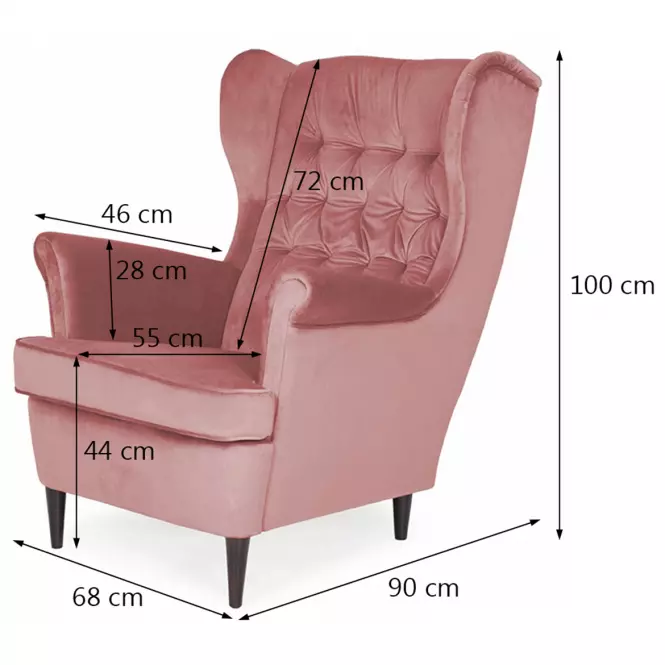 Fotel Prince Bluvel 52,5