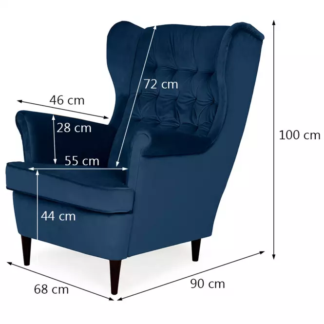 Fotel Prince Bluvel 86,5
