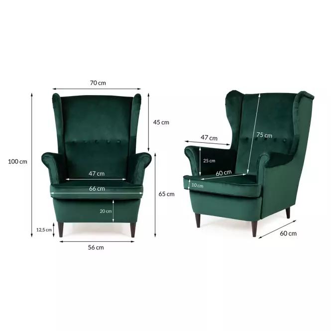 Fotel Royal Bluvel 78/wenge,8