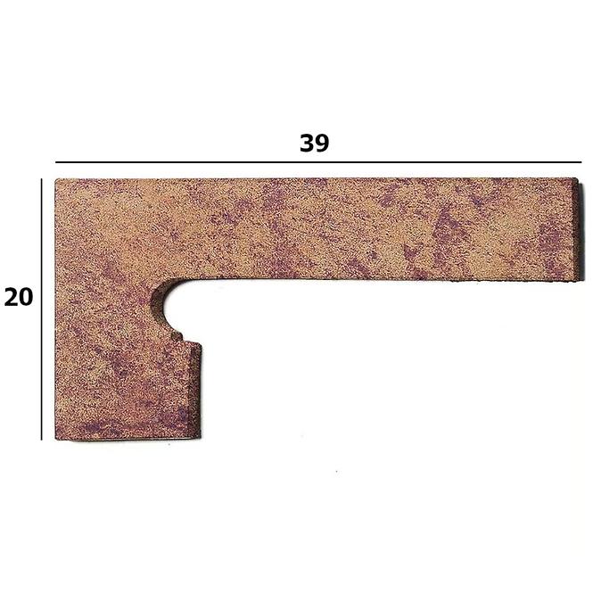 Csempe Lábazatok Zanq. Jasper marron lewy 39/20