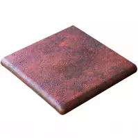 Csempe Lépcső útburkoló - sarok  Esq. Jasper rojo 33/33