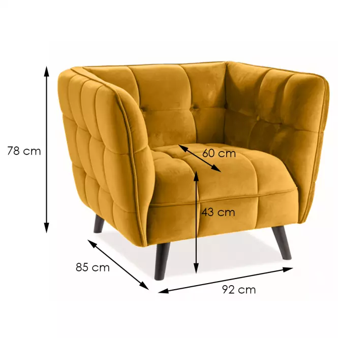 Fotel Dijon Bluvel 68/venge